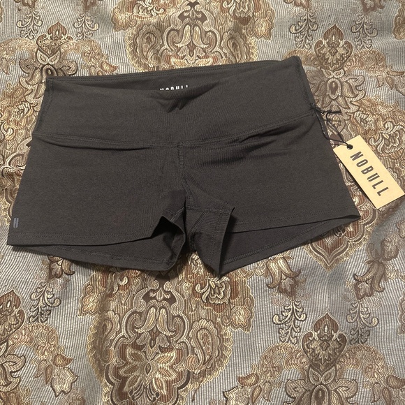 NoBull Just The Horns Small Grey Charcoal Shorts - Picture 1 of 2